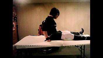 Preview 1 of Amerika Naughty Teacher Video - StephSpunk tied in Self-Bondage for live webcam