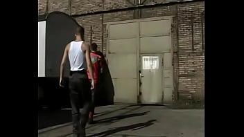 Preview 1 of Cute Sideline Thai - Motorcycle biker boys in factory fuck