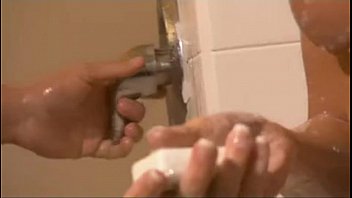 Preview 1 of Bro Swap - Sharing the shower with stunning beauty