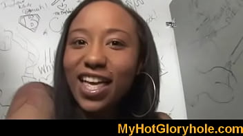 Preview 1 of Fistsexgirl - Black honey in gloryhole initiation 20