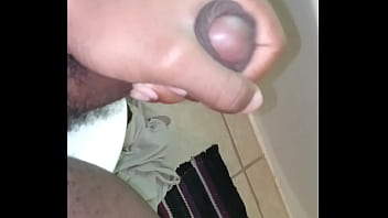 Preview 3 of Honeymoon In Brazil - Stroking my cock in my bathroom part five