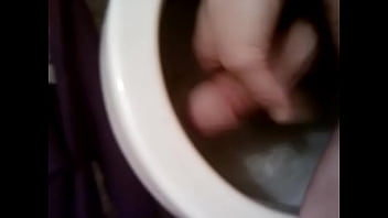 Preview 2 of Selingkuh Dekat Rumah - jacking off in toilet water