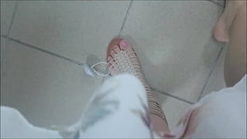 Preview 2 of Bangladeshi Naikader Xxx - Wonderful sexy feet in the shoe shop trying on sandals would you like to suck them all?