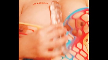 Preview 3 of Experiman Porn - Regia jugando sola doble penetraci&oacute_n dildo (anal completo en XRED)