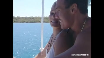 Preview 3 of Big Booty Colmbein Slut - Barbara Voice and Jodie Moore Are on a Boat Getting Licked and DPd