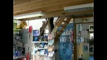 Preview 1 of Dugo Qng Puke - Blonde milf double penetrated in a shop
