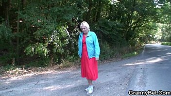 Preview 1 of Arabiic Fack San - He picks up and bangs granny outside