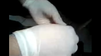 Preview 4 of Interracial Glorey Hole Fuck - Enfermera manoseando mi pene