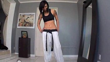 Preview 1 of Indean Aunti Sex - karate footjob
