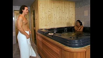 Preview 1 of Skiny With Mom - Angelica Bella - Hard Anal On Sauna