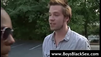 Preview 2 of Best Begina Kissing - Black Gay Sex Fucking- BlacksOnBoys.com - clip03