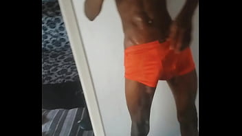 Preview 1 of Sperm Cum Public - Cock stroking session Mandigo in waps felxing his huge blessing