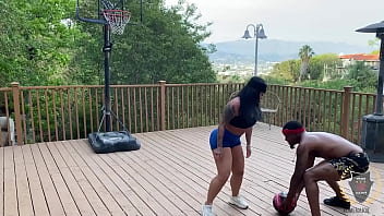 Preview 1 of Arab Couple Having Sex - Basket Ball Game Turns Into Sex! Rome Major Fucks Monica Santhiago!