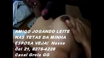 Preview 3 of Usa Girls Xnxx Porn Video - CASAL GRELO GG,  AMIGO ESPORRANDO NAS TETAS DELA