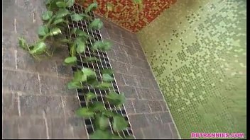 Preview 1 of Xxx New Rape Video In Hindi - DARK SKINNED SHEMALE ANGEL GETTING FUCKED BAREBACK