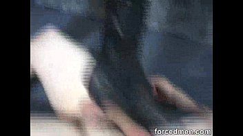 Preview 4 of Jhonny Sins Boob Suck - Slave is denied of his orgasm after an pre-cum