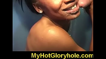 Preview 4 of Joodee Evony - Black chick learn gloryhole blowjob 25