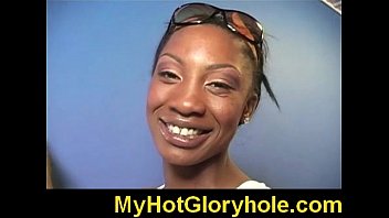 Preview 2 of Romantic Hd 1080p - Black chick learn gloryhole blowjob 17