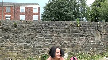 Preview 4 of Dating Sollo - Busty amateur babe nude in public of Sarah Jane flashing her tits