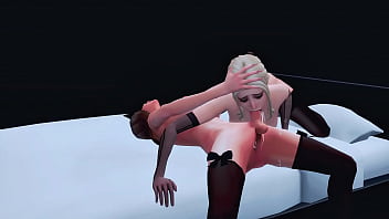 Preview 2 of Vanela Nappi - futanari stepdaughter seduced stepmom for hard anal sex sims me hentai sfm