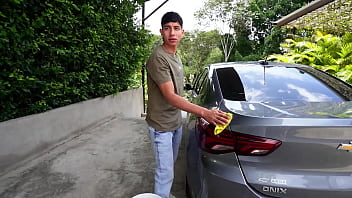 Preview 1 of Teen Brother And Hunk - MY BOSS&#039_S WIFE IS A VERY NAUGHTY MILF,  WAIT UNTIL WE&#039_RE ALONE TO RIDE MY DICK - ESTEBAN GAMBOA