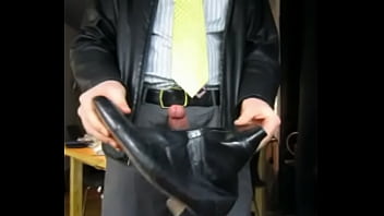 Preview 3 of Donita Dunes Movies - Afterwork Jerk-Off In Businessman Attire