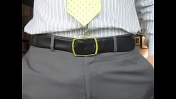 Preview 4 of Skinny Mistress Piss - Afterwork Tease In Businessman Attire