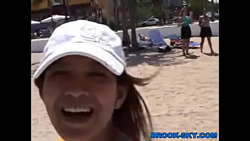 Preview 2 of Amateur Hungry Tranny - TeensInBikinisAtBeach