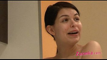 Preview 2 of Ipad Sex Movies - Naked Zuzinka in the kitchen