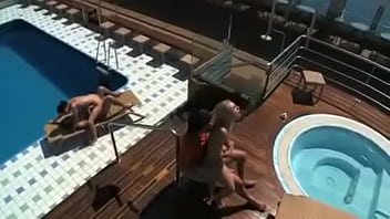 Preview 3 of Brazzer Lesbian Japan - Aliz and Nataly Von Are on a Ship Getting a DP and Sucking Big Dicks