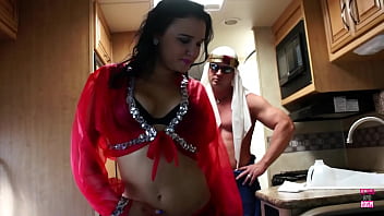Preview 1 of 7 Zn - A brunette girl with big tits got her cunt drilled pretty well on the counter