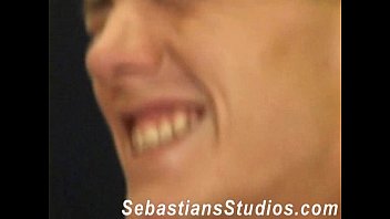 Preview 1 of Skinny Blonde Showered In Cum - Bareback Sandwich