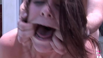 Preview 4 of Alaina Foxs - Gorgeous brunette bombshell with massive tits and ass gets fucked outdoors and gives awesome blowjobs
