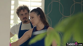 Preview 2 of Sirina Barak - Married latina maid cheats with wealthy homeowner with husband right there