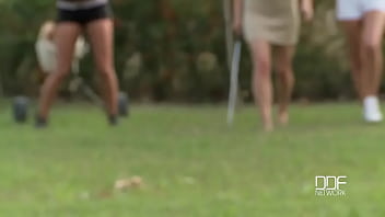 Preview 1 of Thet Mon Myint Fuck - Golfing a toe-in-one!