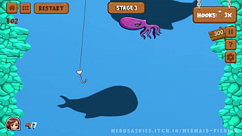 Preview 4 of Varg8n F7ck - MERMAID FISHING - LEVEL 1-3