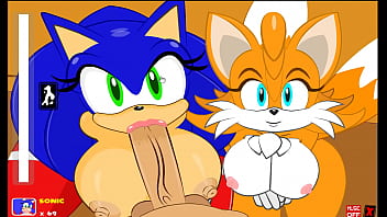 Preview 3 of Lesbin Jason - Sonic and Tails sucking a Big Cock