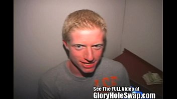 Preview 1 of Lesbian Group Girls On Girls 28 - Aaron Blonde BoyToy Blows Gloryhole Strangers