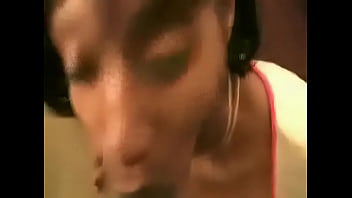 Preview 1 of Hot Bbw Granny Tube - Hood Chick Eats the Dick and the Cum