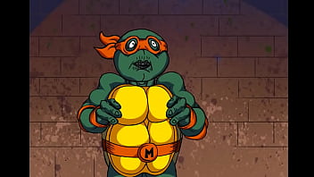 Preview 1 of Asian Hdpor - TURTLES NINJA - WHOA WHOA WHOA,  PIZZA! : APRIL GANGBANG