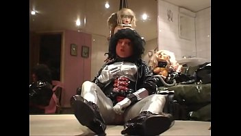 Preview 2 of Whores Getting Fucked - Roxina2008SilveZentaiGurl080408.WMV