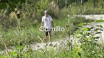Preview 1 of Melissa Moore Pokes - AlexBoys Camillo Skate boy in the woods