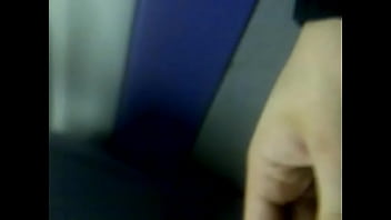 Preview 1 of Seachhatzing Games - Wanking over blonde on train