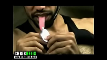 Preview 3 of Footjob From Nice Girl - CHRiSHELiX  fingers his tight asshole tight virgin masturbation shoots a huge lo