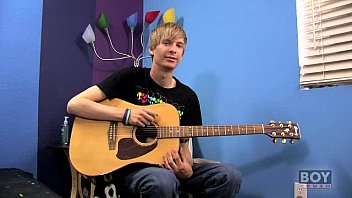 Preview 1 of Daddy Fucks Kichan - Liam Tunes His Guitar &amp_ Cock
