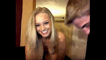 Preview 3 of Japanese Uncensored Oily Tit Job - Beautiful blonde sucks her boyfriend&#039_s cock live on webcam.