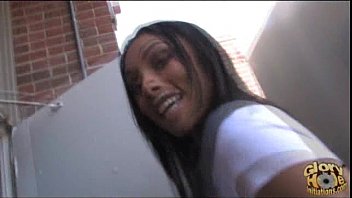 Preview 1 of Xxx Cryssie - Ebony Facialized Through Gloryhole!