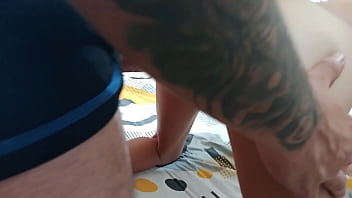 Preview 4 of Marwadi Sex Dowalod - despierto a mi hermanastro para follarmelo.