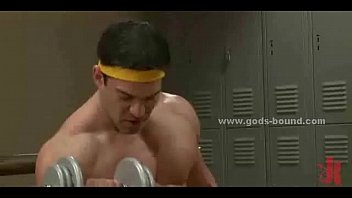 Preview 1 of Slapped Roughly - Athletic gay man at the gym