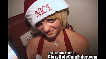 Preview 2 of Sexi Short Videos - Leiha is a Horny Holiday Ho Ho ho in The Gloryhole